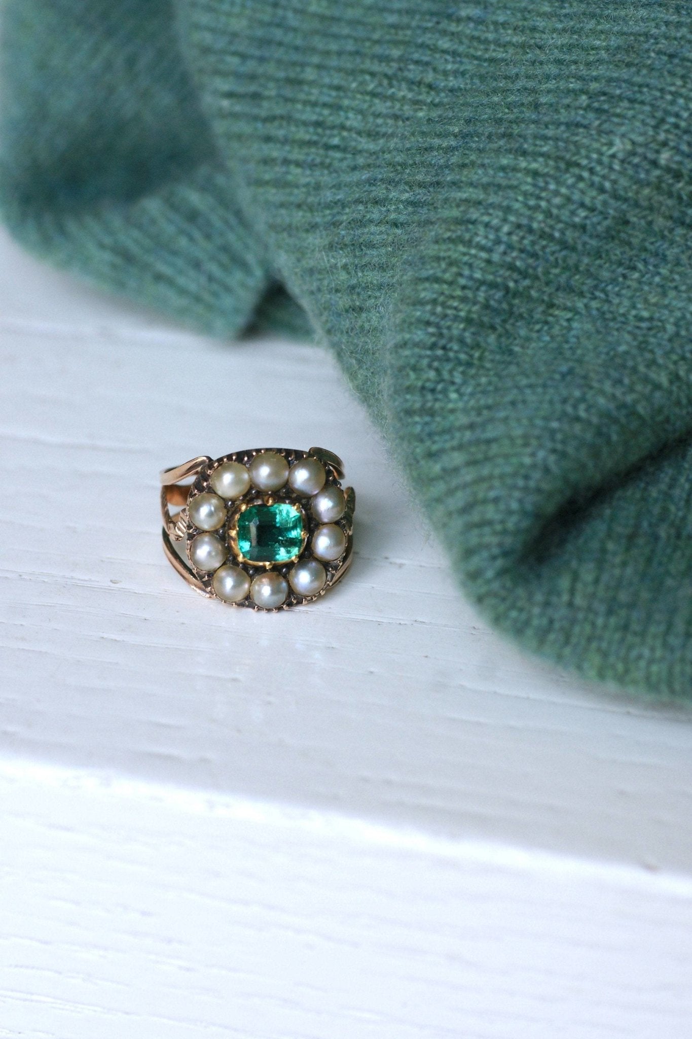 bague-ancienne-emeraude-
