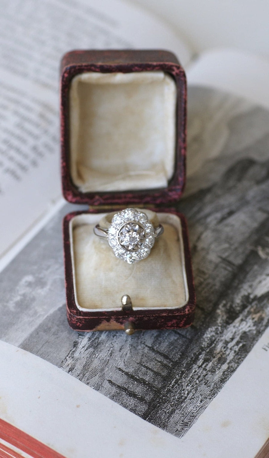 アールデコ マルグリット オーバル ダイヤモンド リング - Galerie Pénélope