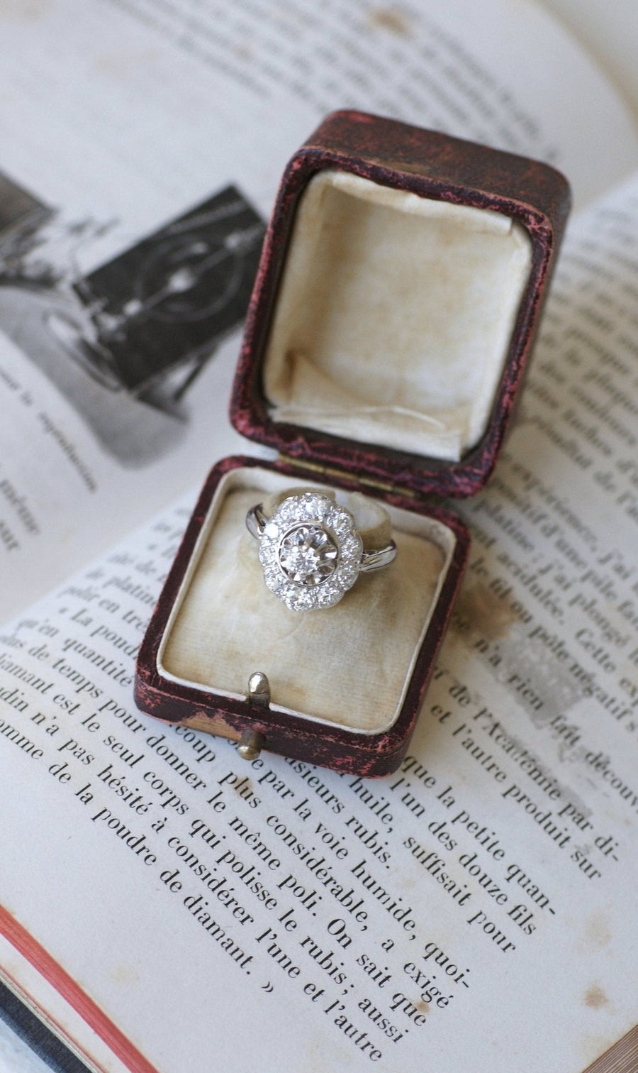 アールデコ マルグリット オーバル ダイヤモンド リング - Galerie Pénélope