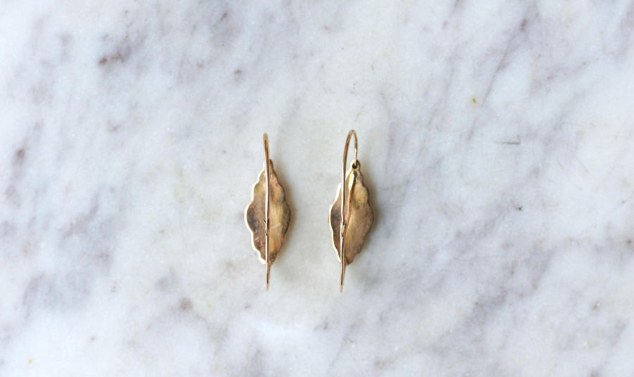 ローズゴールド・エナメル・ポワサール・ピアス - Galerie Pénélope