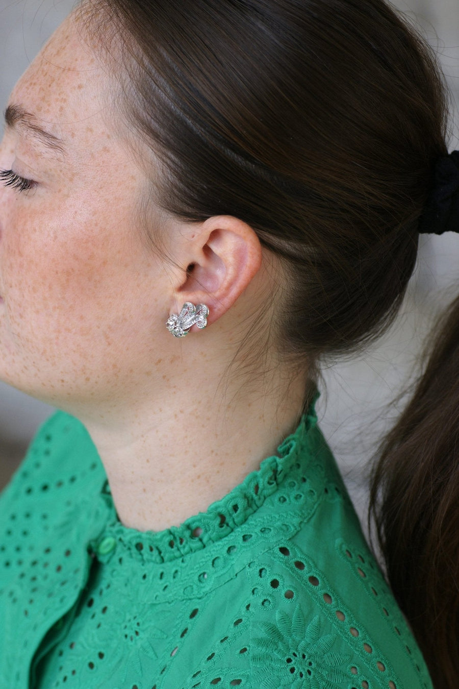 レトロ ダイヤモンド ピアス 1.55カラット - Galerie Pénélope