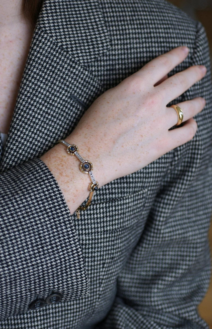 ベル・エポック サファイア＆ダイヤモンド ブレスレット - Galerie Pénélope