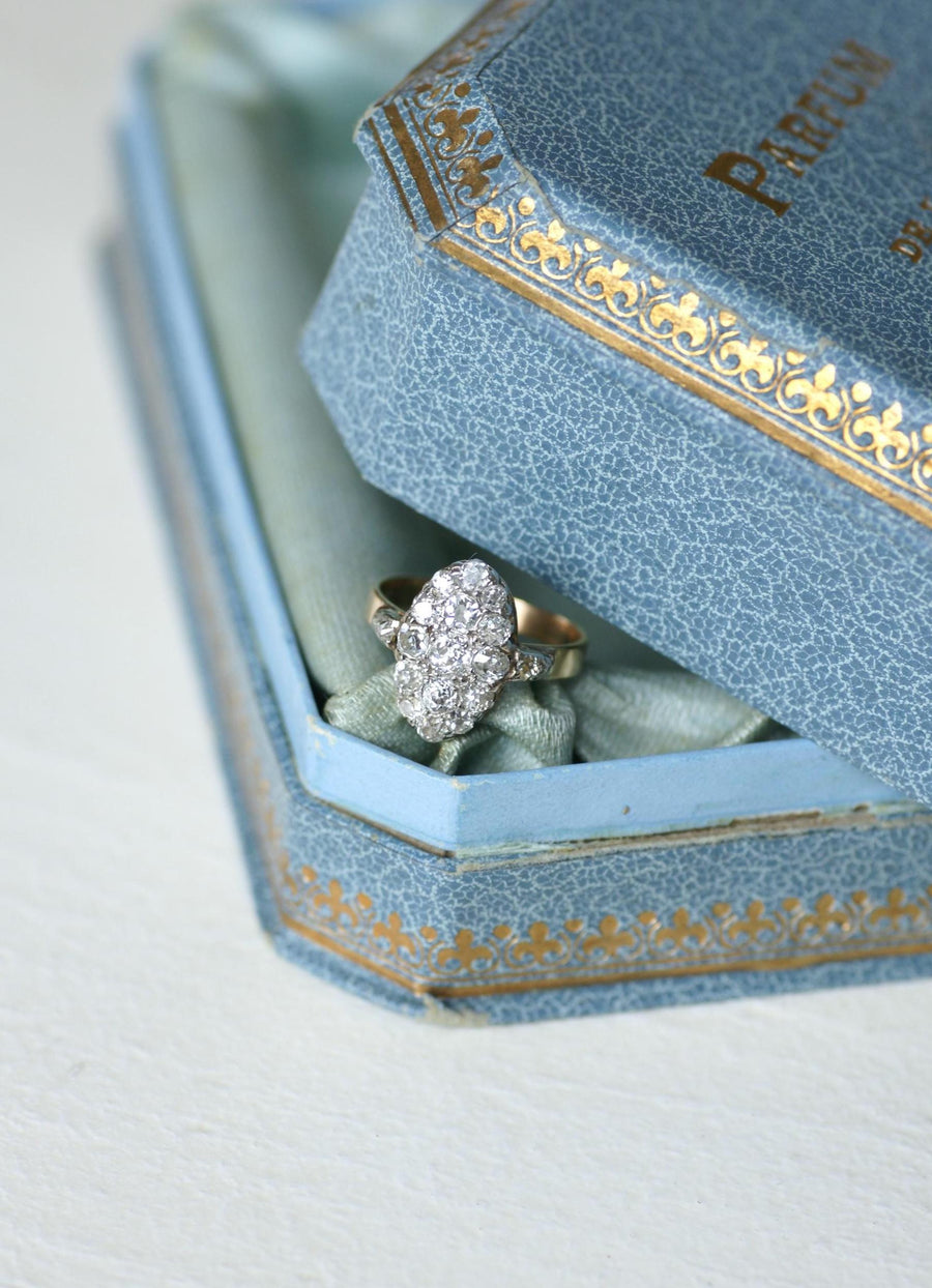 リング マーキーズ アンシャンテ ダイヤモンド 1,30カラット ピンクゴールド/プラチナ