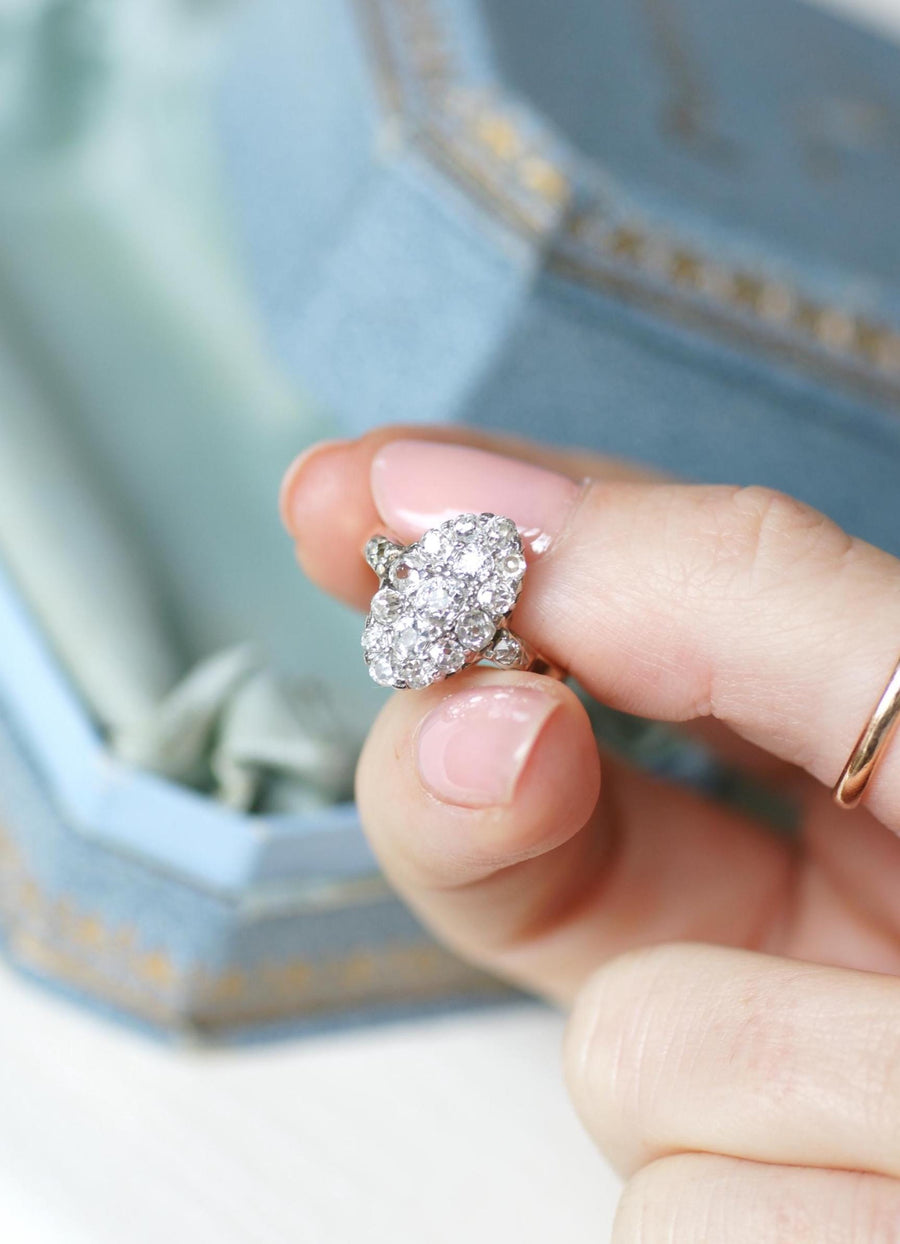 リング マーキーズ アンシャンテ ダイヤモンド 1,30カラット ピンクゴールド/プラチナ