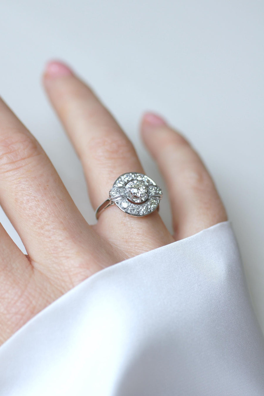 アールデコ・ターゲット・リング ダイヤモンド 1.05カラット ホワイトゴールド/プラチナ