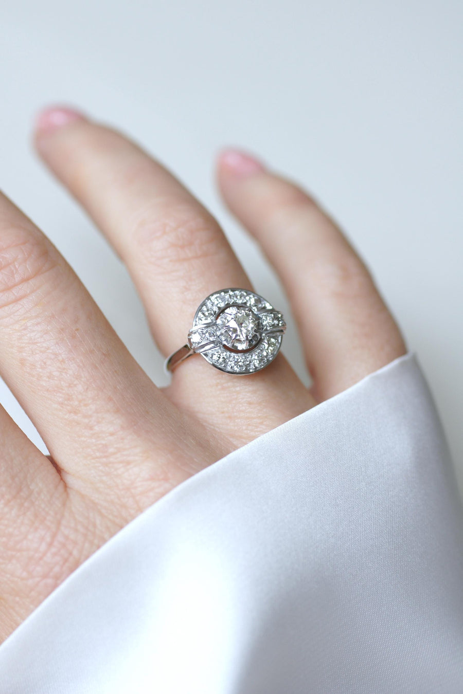 アールデコ・ターゲット・リング ダイヤモンド 1.05カラット ホワイトゴールド/プラチナ