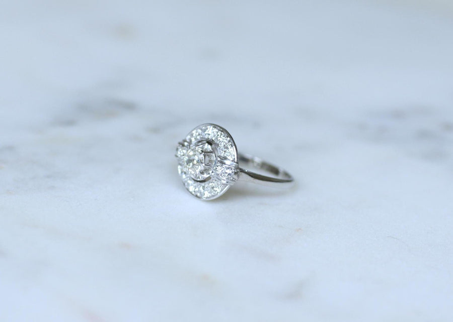 アールデコ・ターゲット・リング ダイヤモンド 1.05カラット ホワイトゴールド/プラチナ