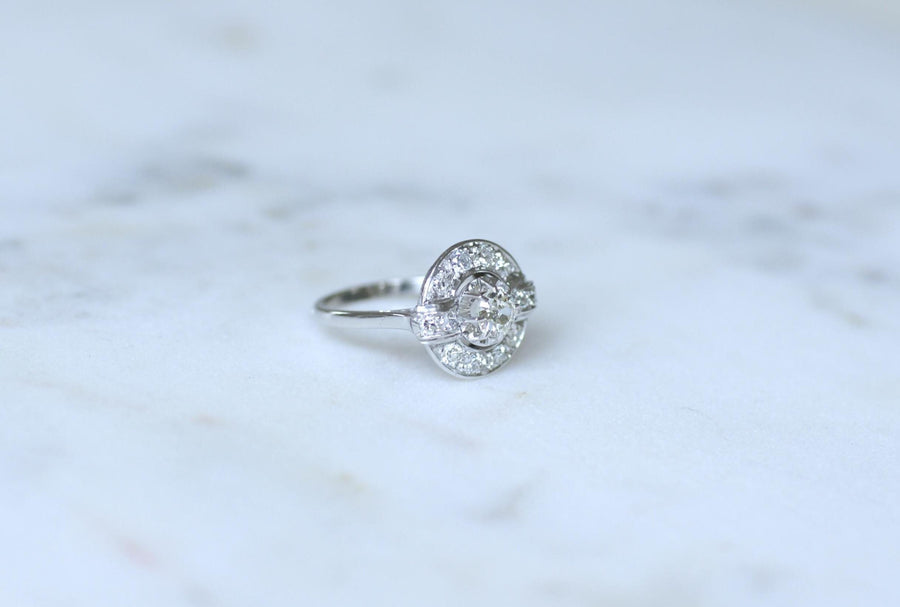 アールデコ・ターゲット・リング ダイヤモンド 1.05カラット ホワイトゴールド/プラチナ