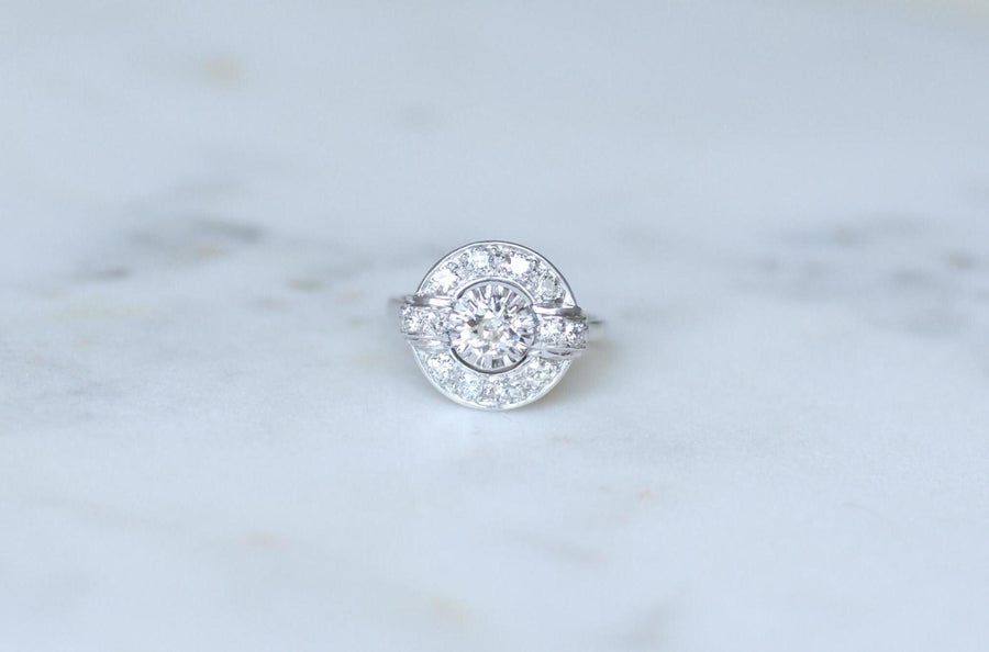 アールデコ・ターゲット・リング ダイヤモンド 1.05カラット ホワイトゴールド/プラチナ