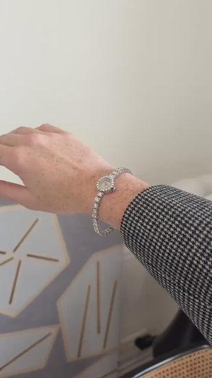 アストラル ダイヤモンド 5.70カラット ホワイトゴールド 60's レディース ブレスレット ウォッチ