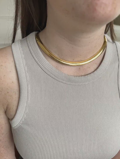 ヴィンテージオメガケーブルネックレス（イエローゴールド