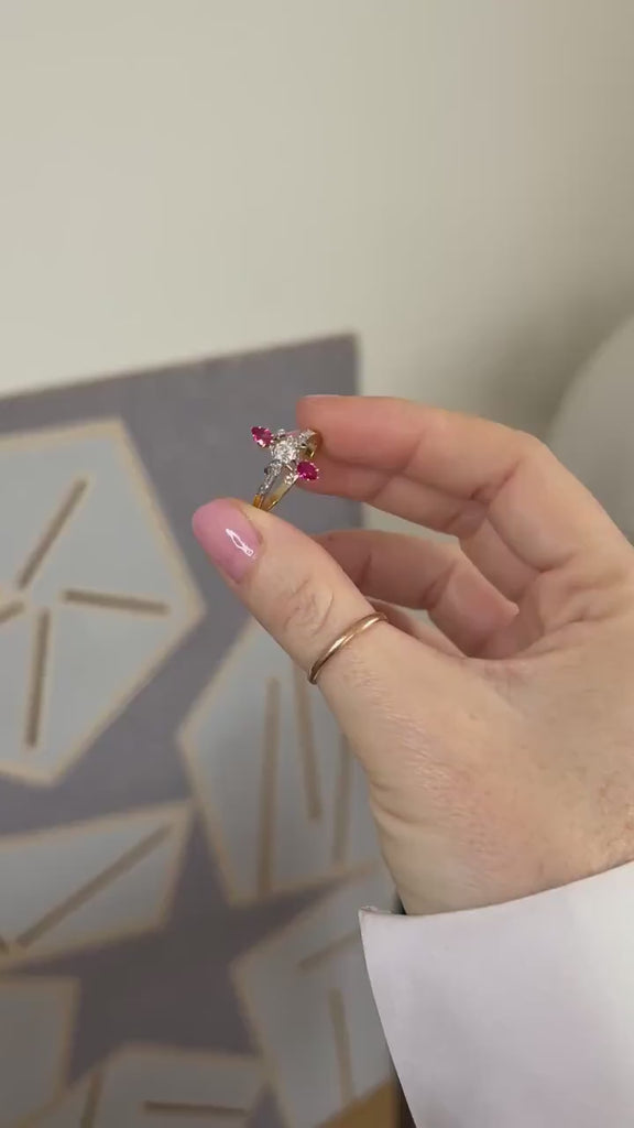 ベル・エポック ペアルビー ダイヤモンド イエローゴールド プラチナ リング