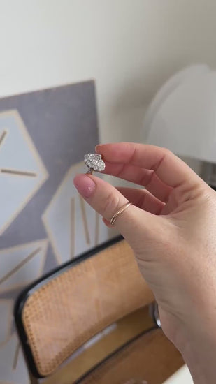 リング マーキーズ アンシャンテ ダイヤモンド 1,30カラット ピンクゴールド/プラチナ