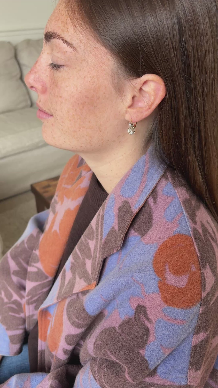 アンティーク・ダイヤモンド・ピアス 2,15カラット