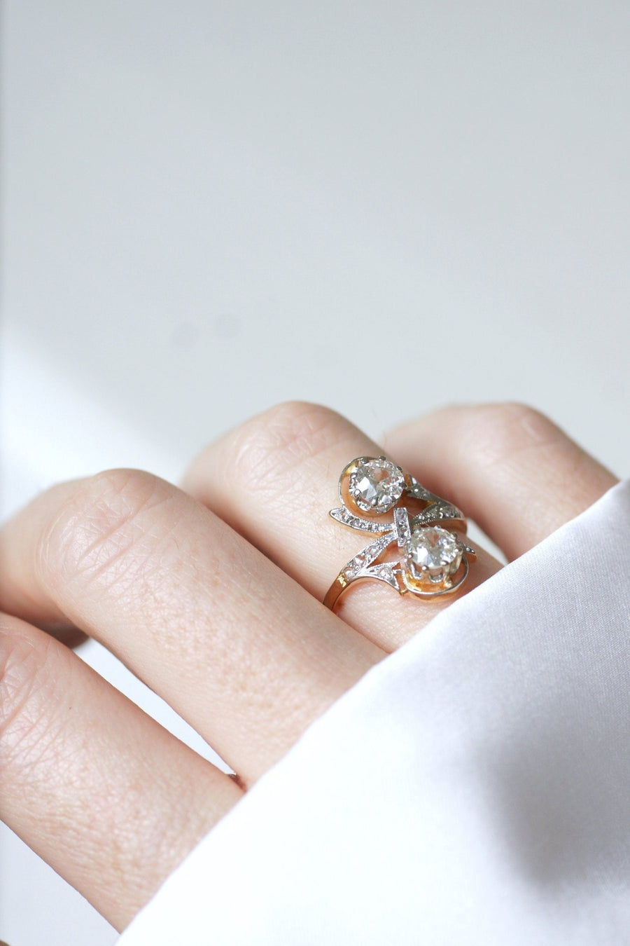 ベル・エポック エンゲージメント・リング Toi et moi Diamants - Galerie Pénélope