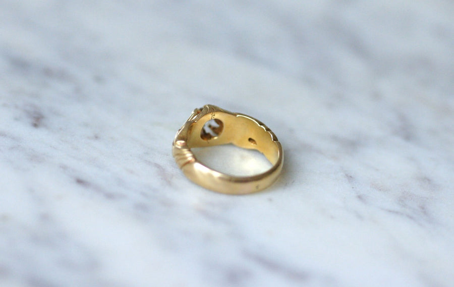 イエローゴールド ダイヤモンド リング - Galerie Pénélope