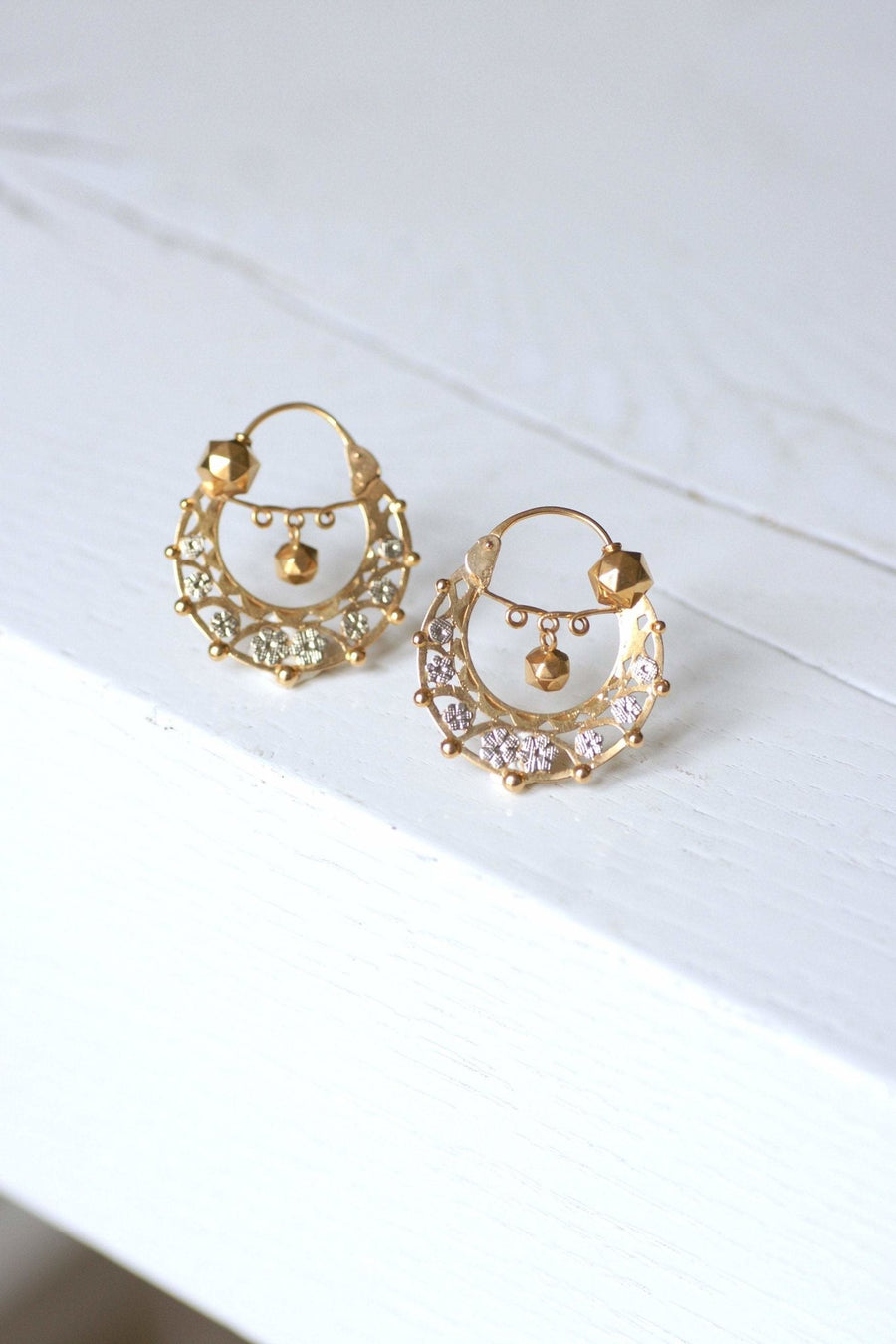 Savoyardeのゴールドクレオールイヤリング - Galerie Pénélope