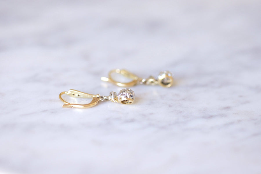 アンティークスリーパーピアス（ダイヤモンド） - Penelope Gallery