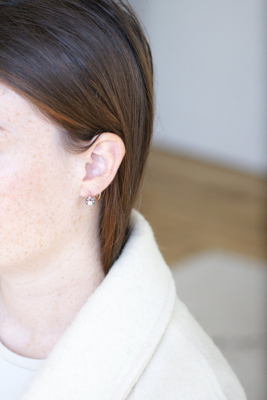 0.50カラット ダイヤモンド ピアス - Galerie Pénélope