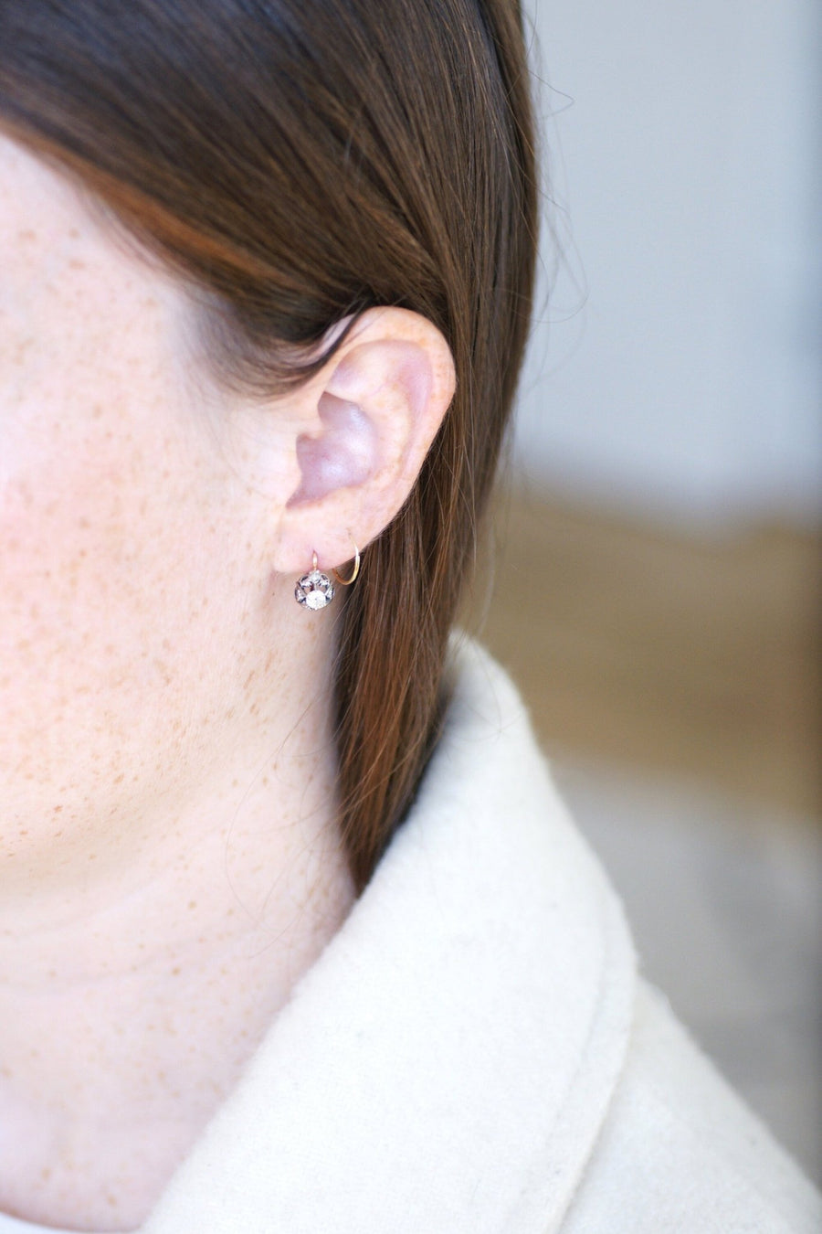 0.50カラット ダイヤモンド ピアス - Galerie Pénélope