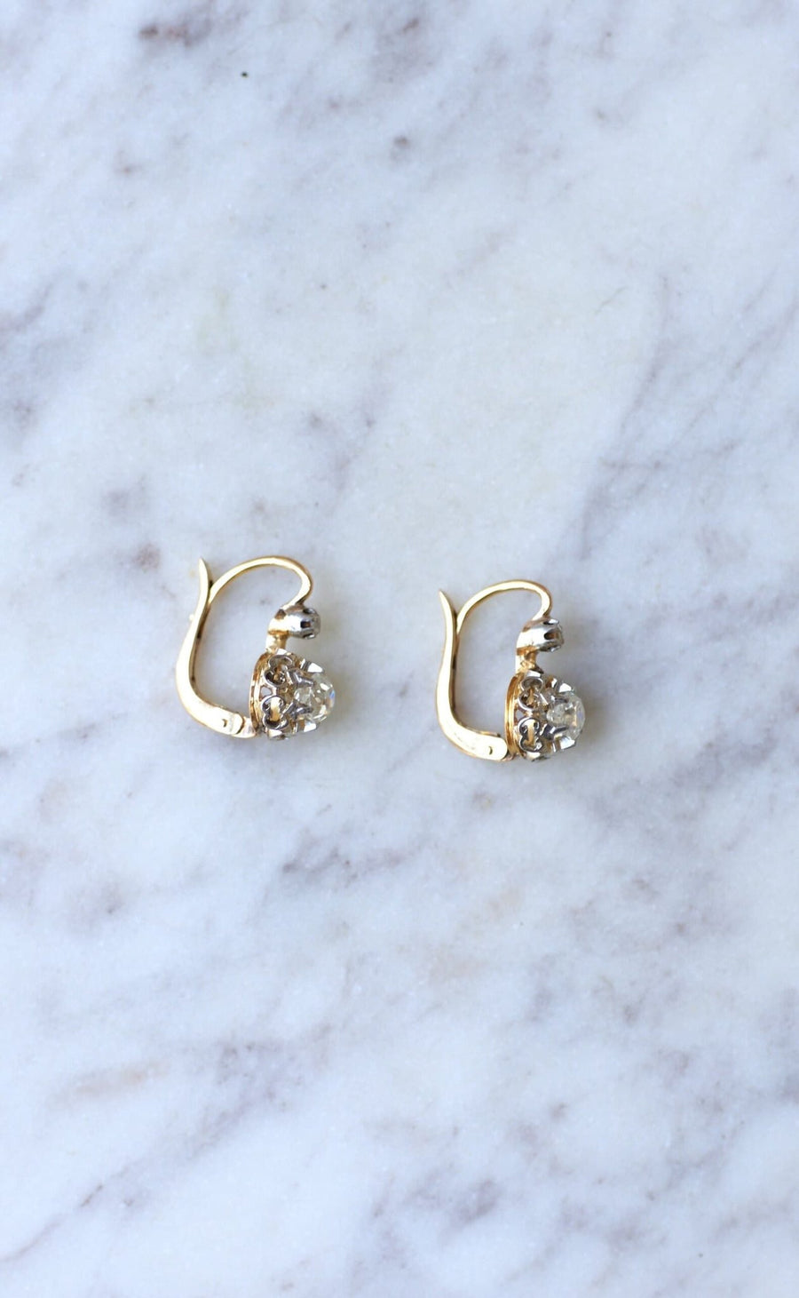 0.70カラット ダイヤモンド ピアス - Galerie Pénélope