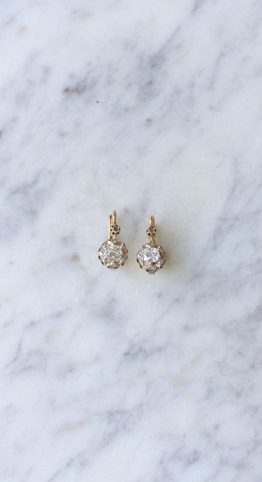 0.70カラット ダイヤモンド ピアス - Galerie Pénélope