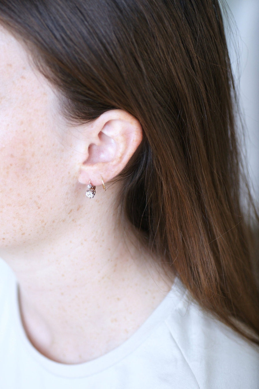 0.85カラット ダイヤモンド ピアス - Galerie Pénélope