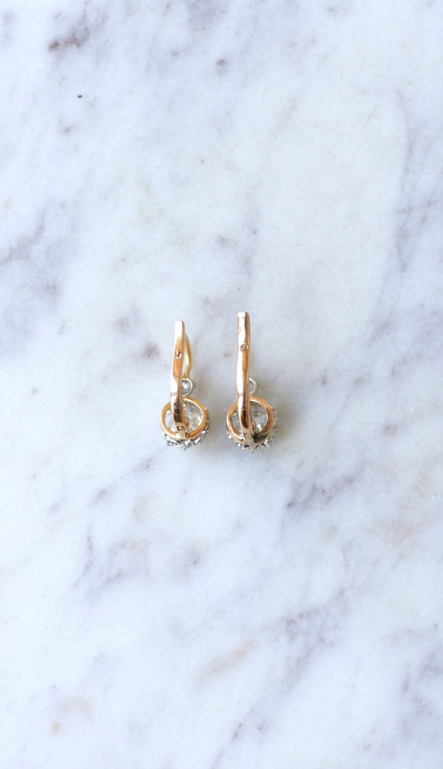 クッション ダイヤモンド ピアス 1.20カラット - Galerie Pénélope