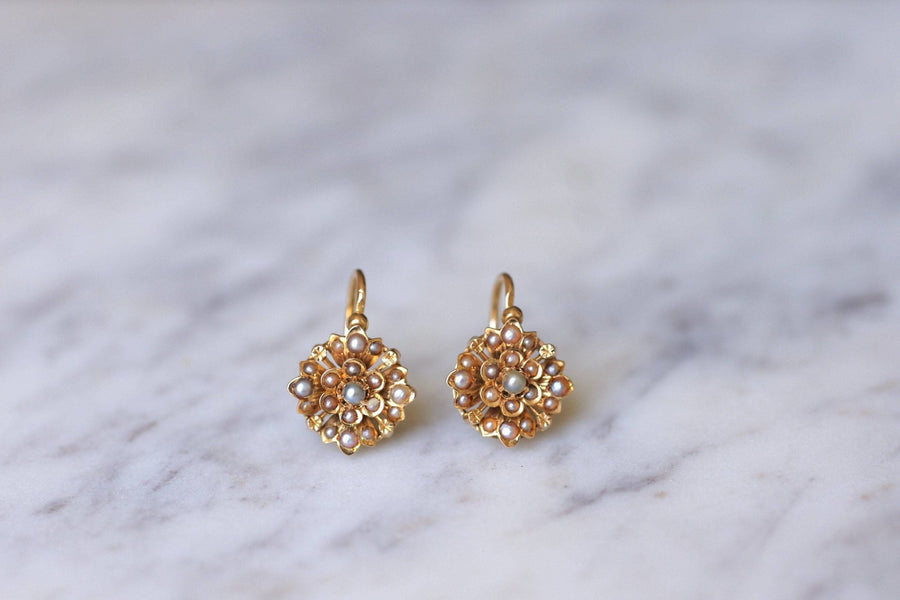 上質なパールのフラワーピアス - Galerie Pénélope