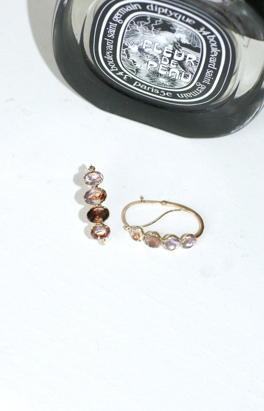 アメジスト・ピアス - Galerie Pénélope