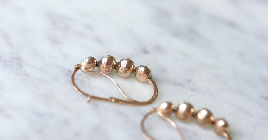 アメジスト・ピアス - Galerie Pénélope