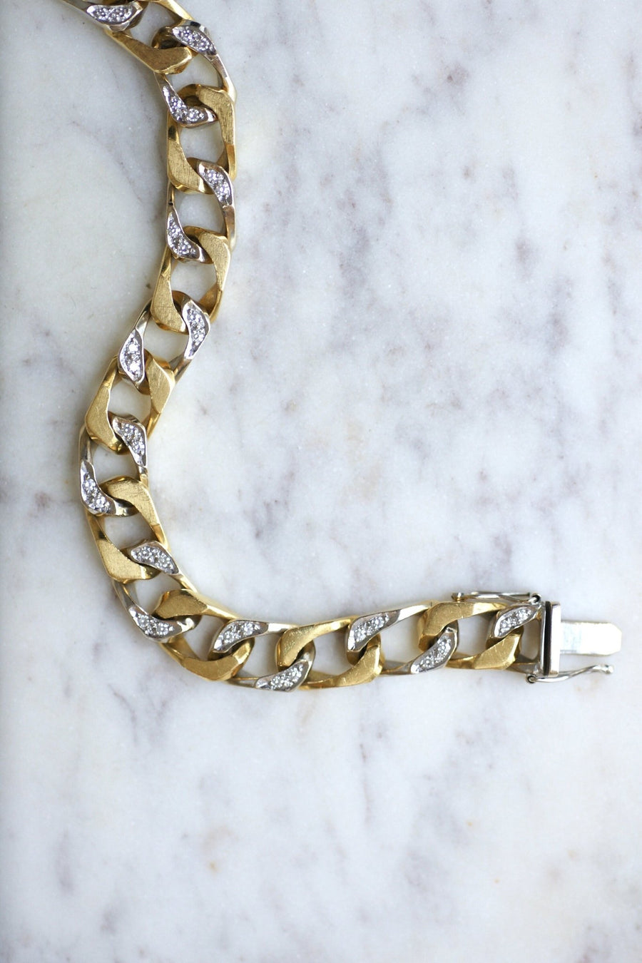 ダブルゴールドダイヤモンドブレスレット - ペネロペギャラリー