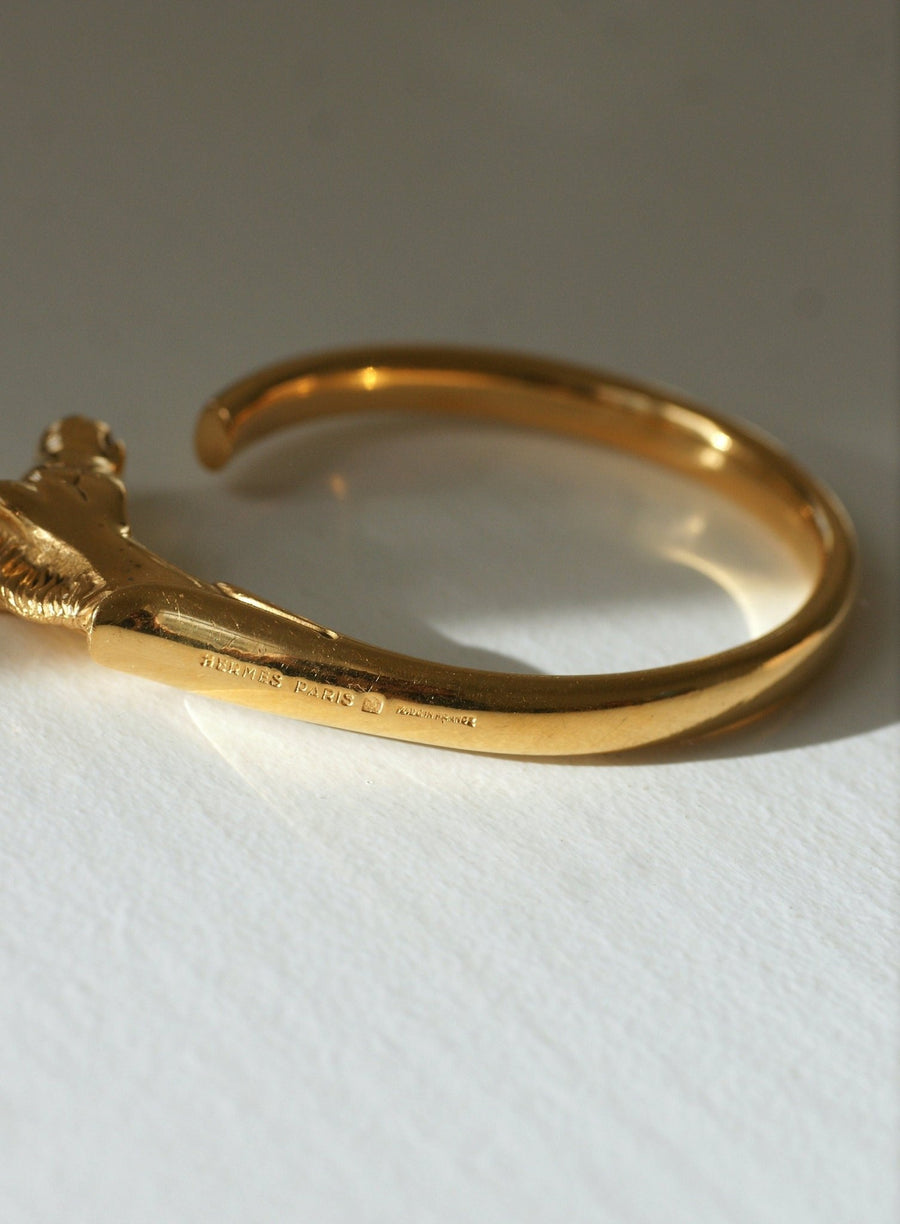 エルメス ゴールドホースヘッドブレスレット｜ペネロペギャラリー