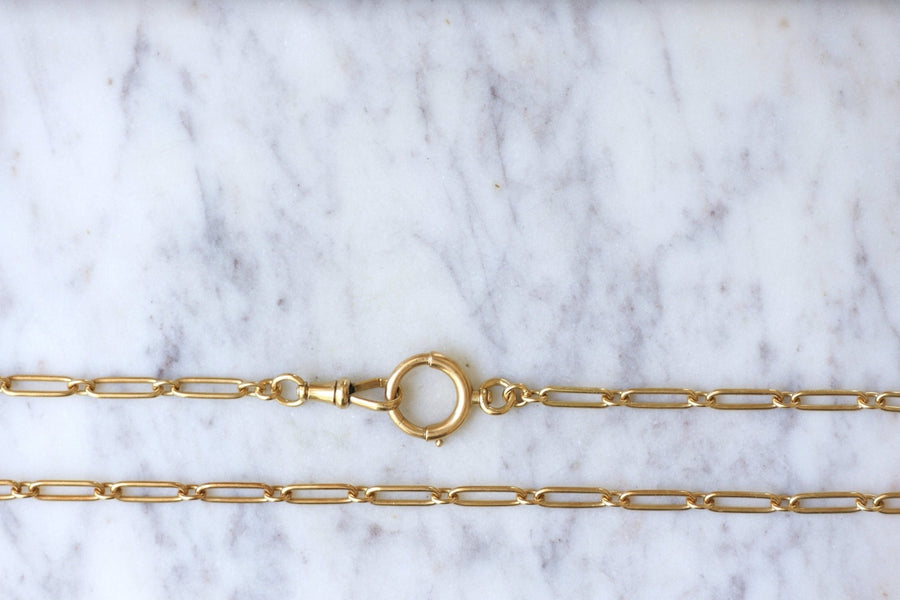 アンティーク イエローゴールド レクタングル チェーン - ペネロペ ギャラリー