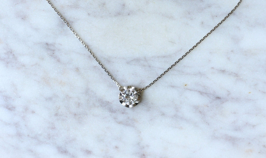 ソリテール ダイヤモンド ネックレス 1.24Cts - ペネロペ ギャラリー