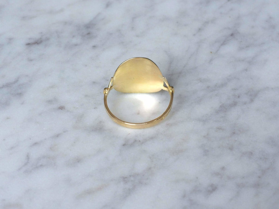 大きなアールヌーボーの女性用プレートリング - Penelope Gallery