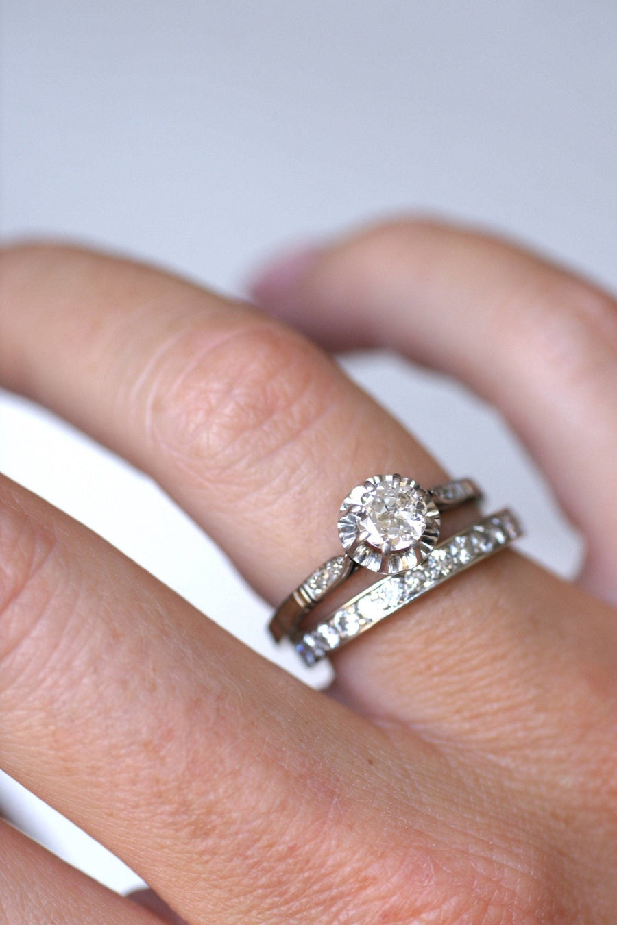 アール・デコ ダイヤモンド ソリテール 0.50 Ct - Penelope Gallery