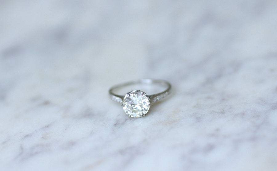 ベルエポック ダイヤモンド ソリテア 1.70 Ct - Galerie Pénélope