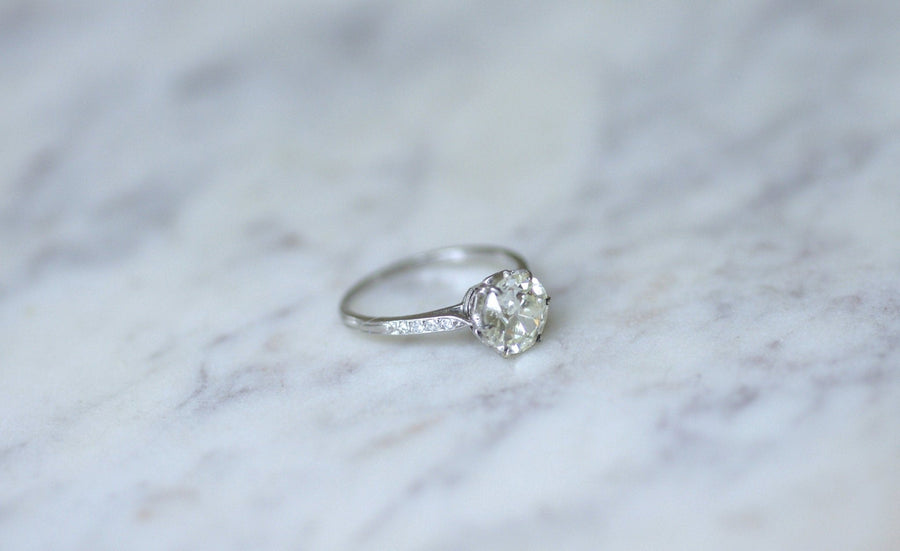 ベルエポック ダイヤモンド ソリテア 1.70 Ct - Galerie Pénélope
