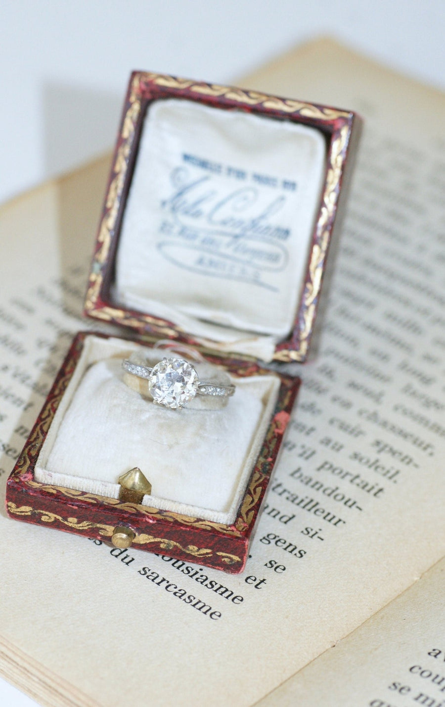 ベルエポック ダイヤモンド ソリテア 1.70 Ct - Galerie Pénélope